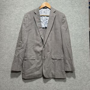 Brooks Brothers Fitzgerald REDA Hopsack Wool Half Lined Blazer Gray 41L $548
